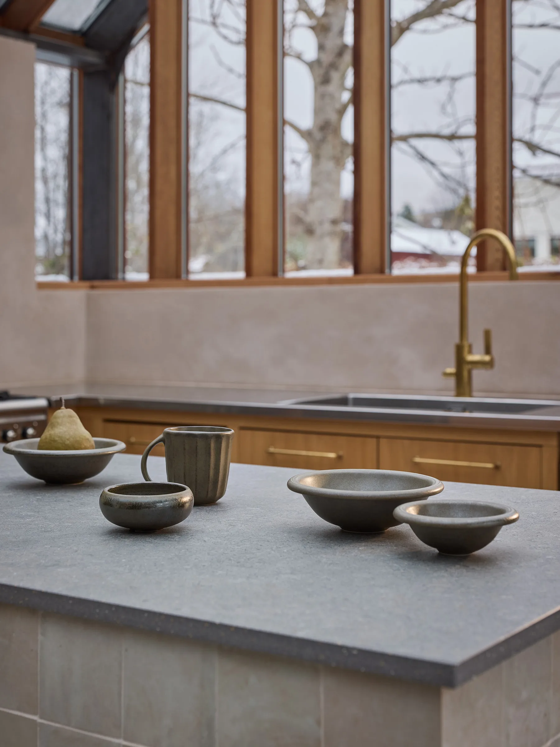 Ciotola Elba globe, Marrone verde, Ø11 cm Tell Me More