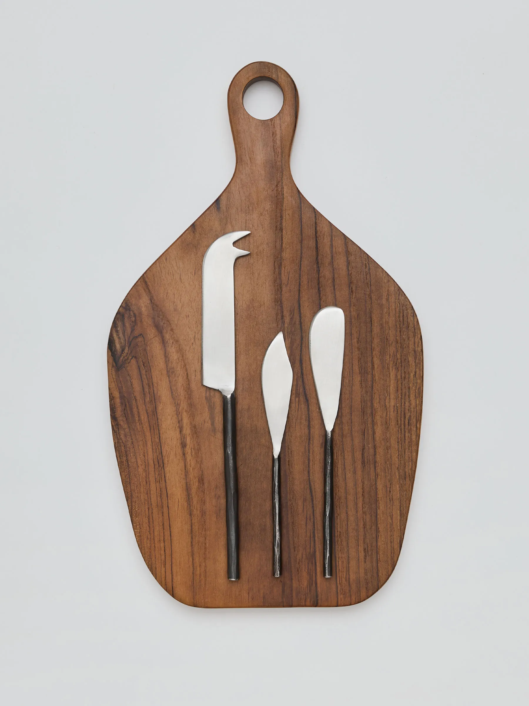 Coltello per formaggio Steel grande, Acciaio non lucidato Tell Me More