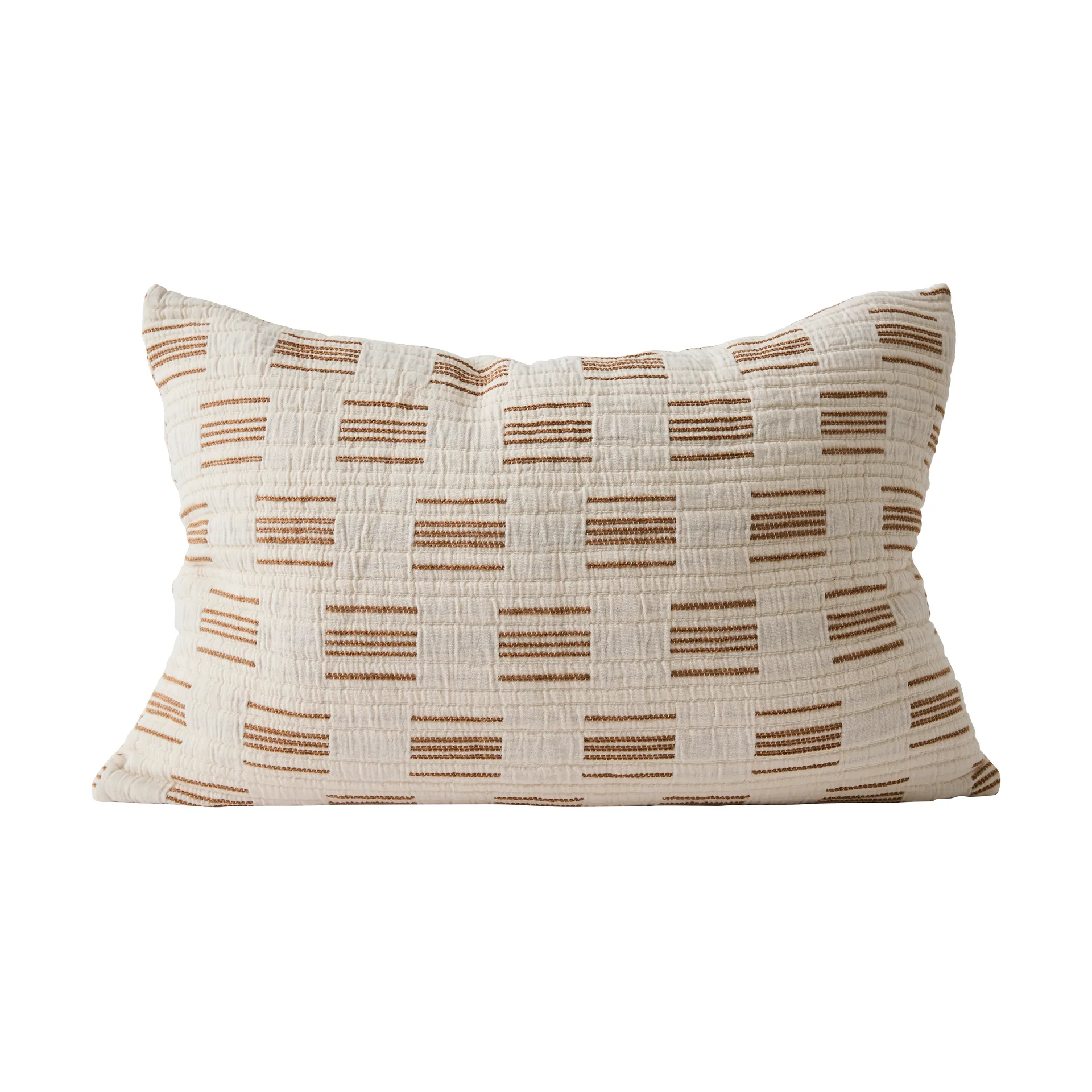 Copricuscino Julien 40x60 cm, Off-white-rosso ruggine Tell Me More