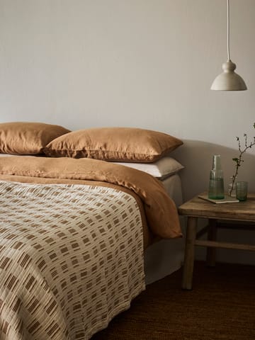 Copriletto Julien 180x260 cm - Off-white-rosso ruggine - Tell Me More