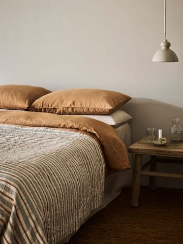 Copriletto Malva 180x260 cm - Grigio-rosso ruggine - Tell Me More