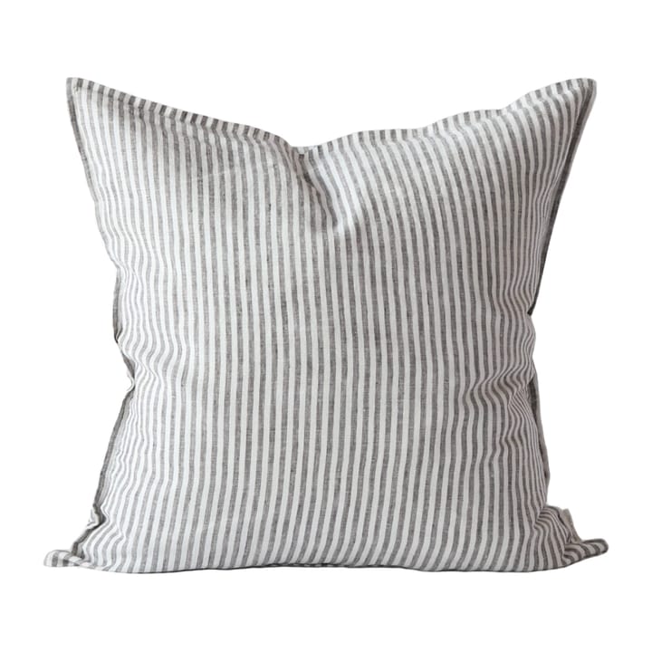Federa Washed Linen 50x50 cm - Grigio-bianco - Tell Me More