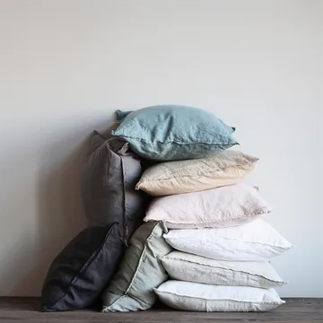 Federa Washed Linen 50x50 cm - warm grey (grey) - Tell Me More