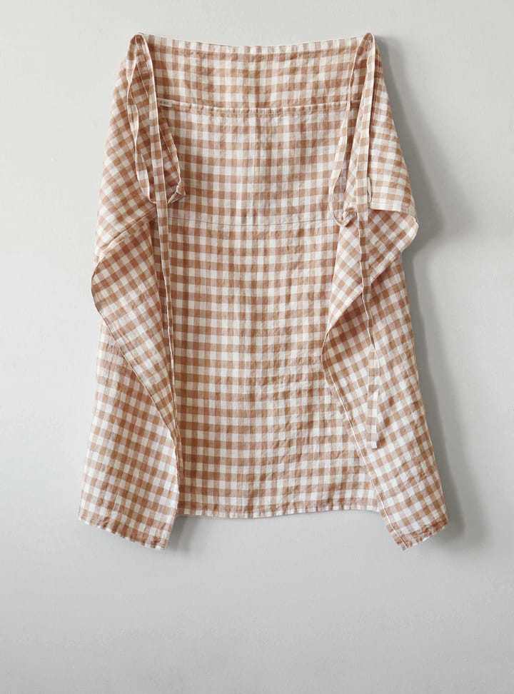 Grembiule a quadri Gingham 90x75 cm, Color biscotto Tell Me More