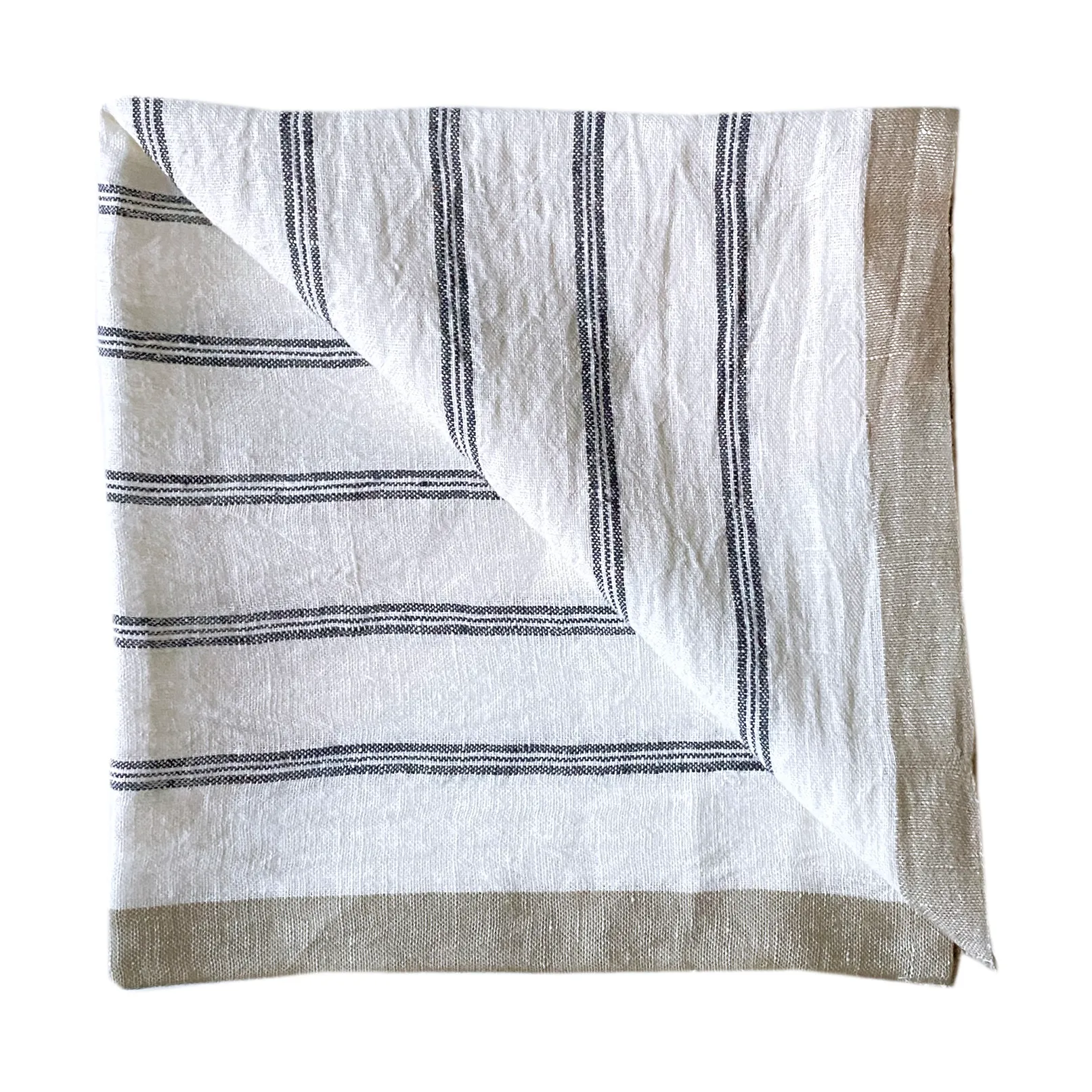Maya tovagliolo di lino 50x50 cm, Navy Stripe Tell Me More