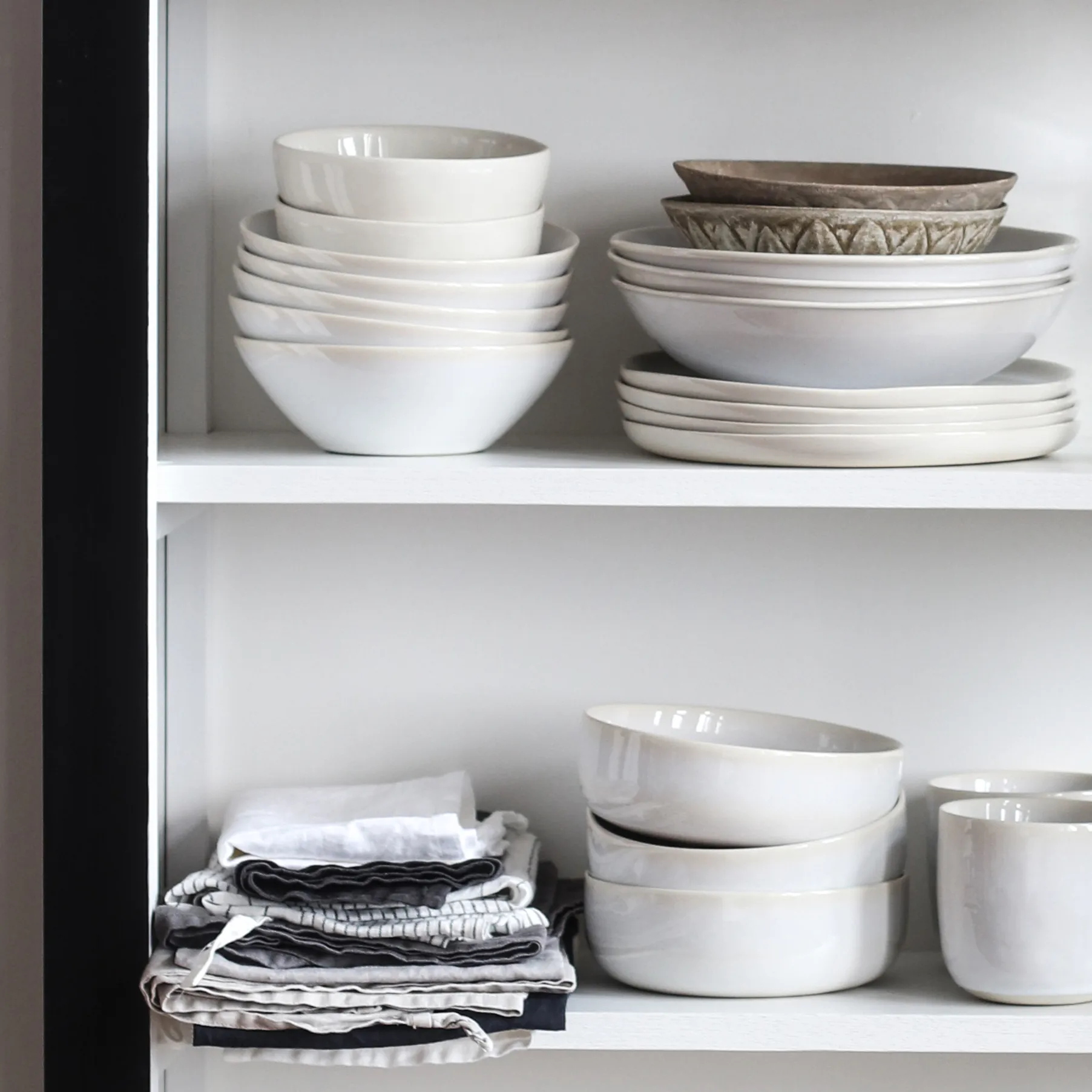 Piatto fondo Vince Ø 22,5 cm, Bianco Tell Me More