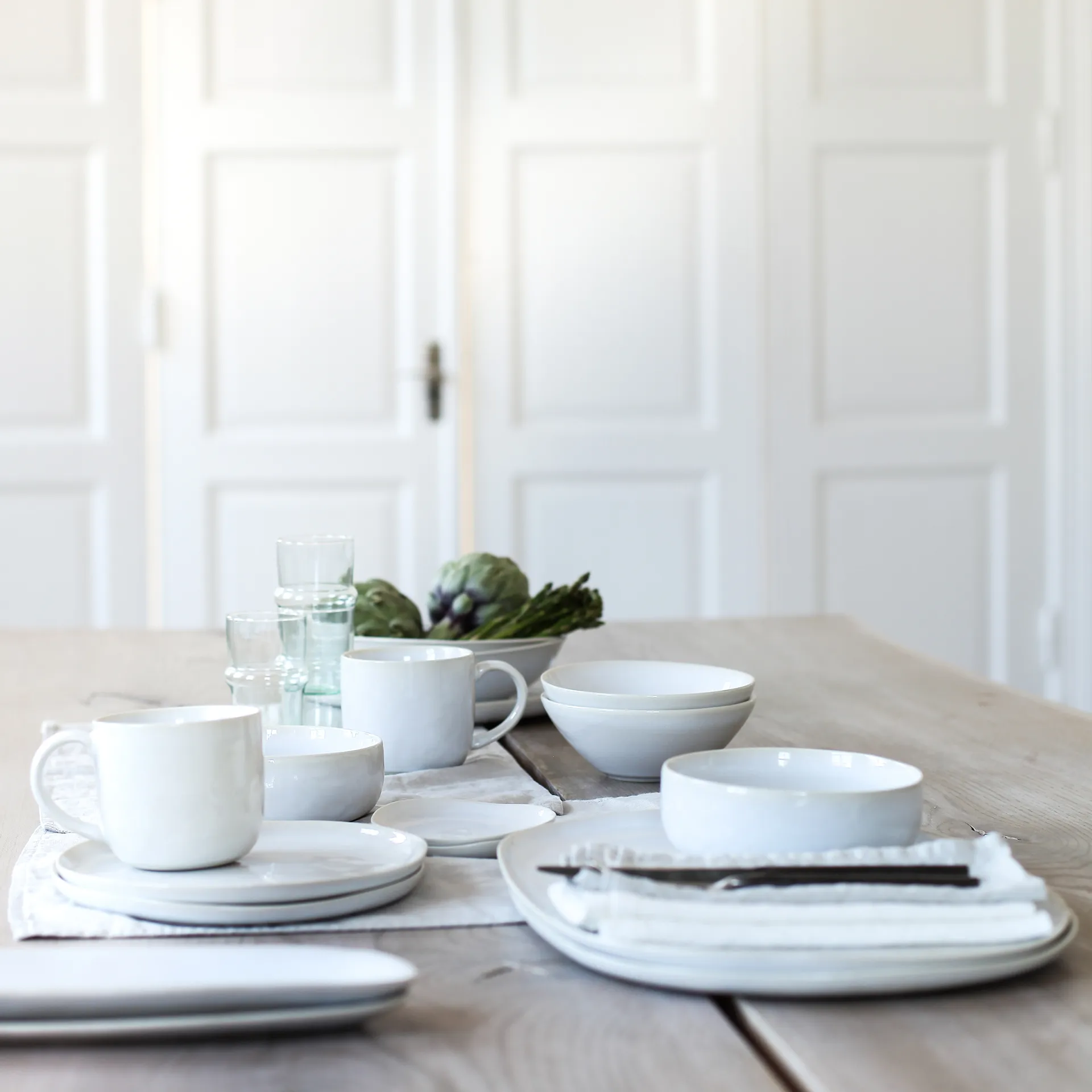 Piatto fondo Vince Ø 22,5 cm, Bianco Tell Me More