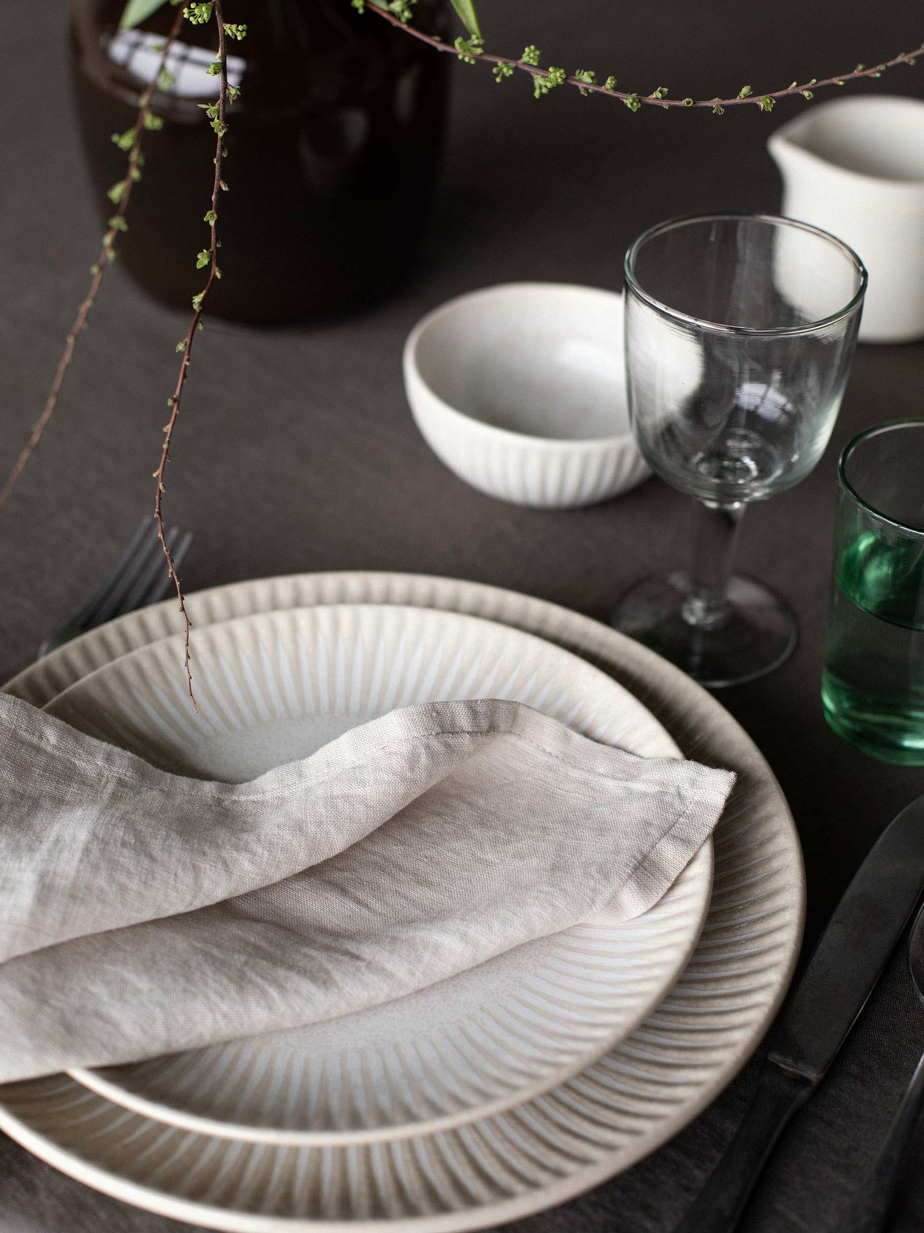 Piatto Granada Ø22 cm, Cremevit-beige Tell Me More