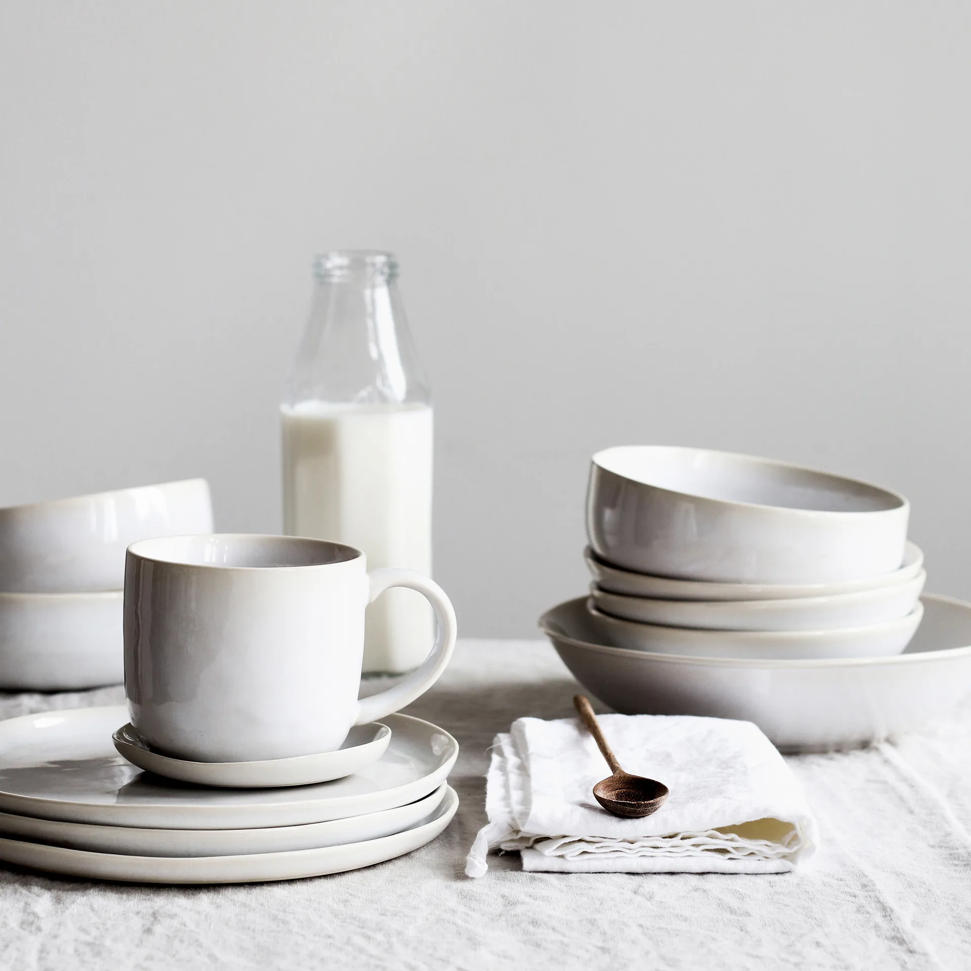 Piatto Vince 22 cm, Bianco Tell Me More