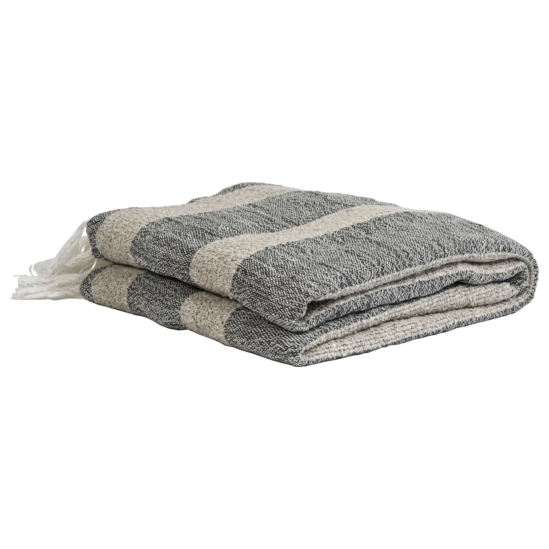 Plaid Mauro 130x170 cm, grigio-bianco Tell Me More