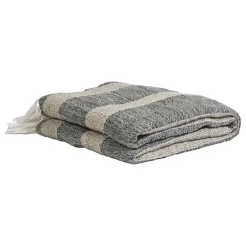 Plaid Mauro 130x170 cm - grigio-bianco - Tell Me More