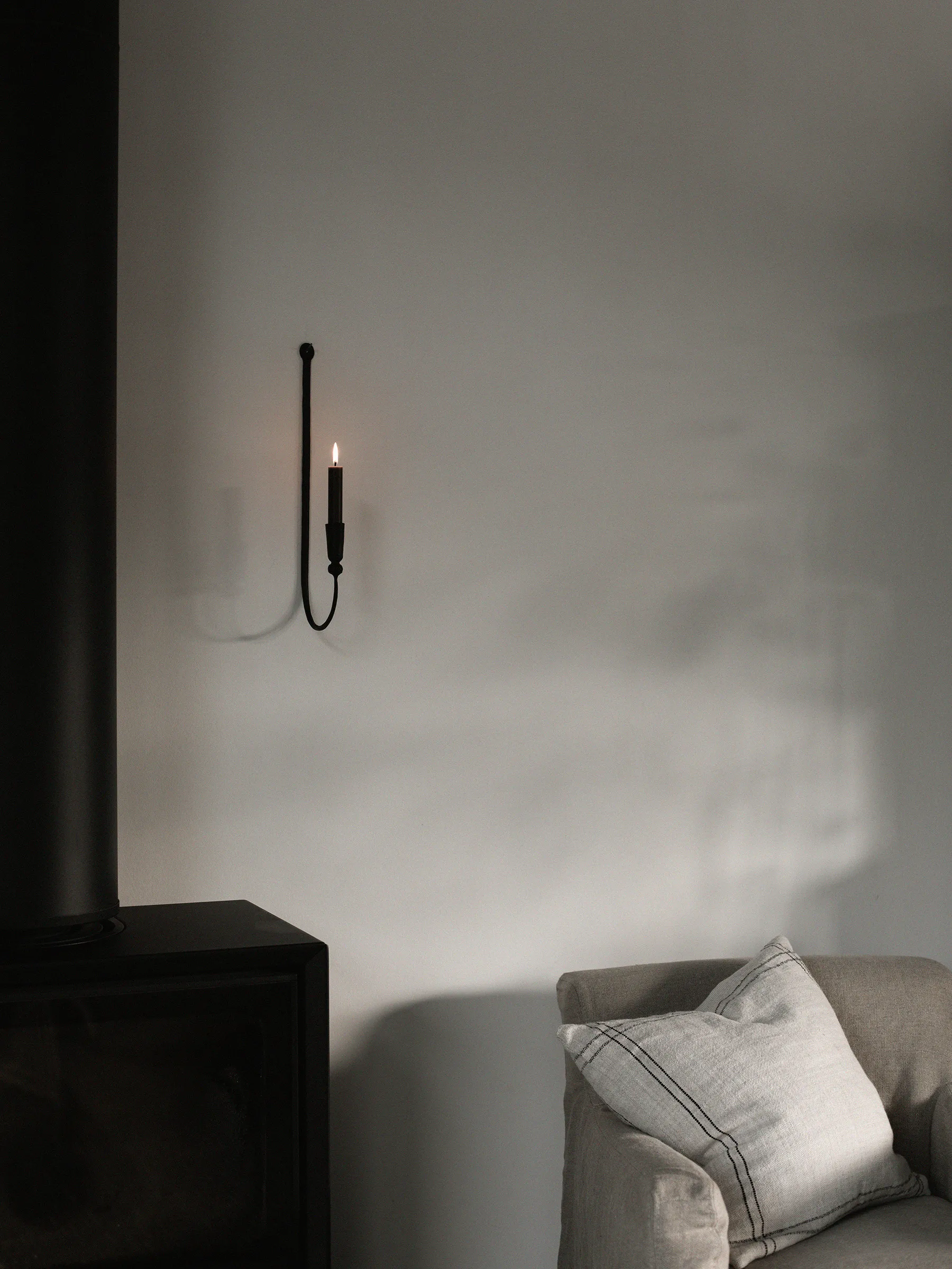 Portacandela da parete Boule, Nero Tell Me More