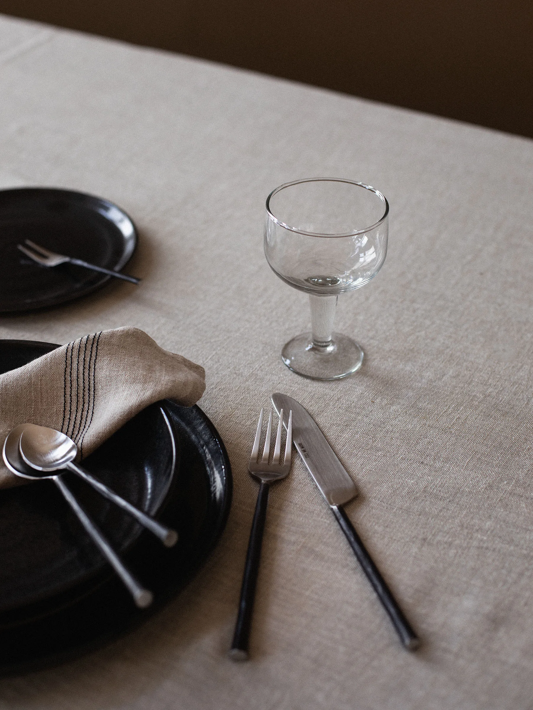 Set di posate Steel 4 pezzi, Acciaio non lucidato Tell Me More