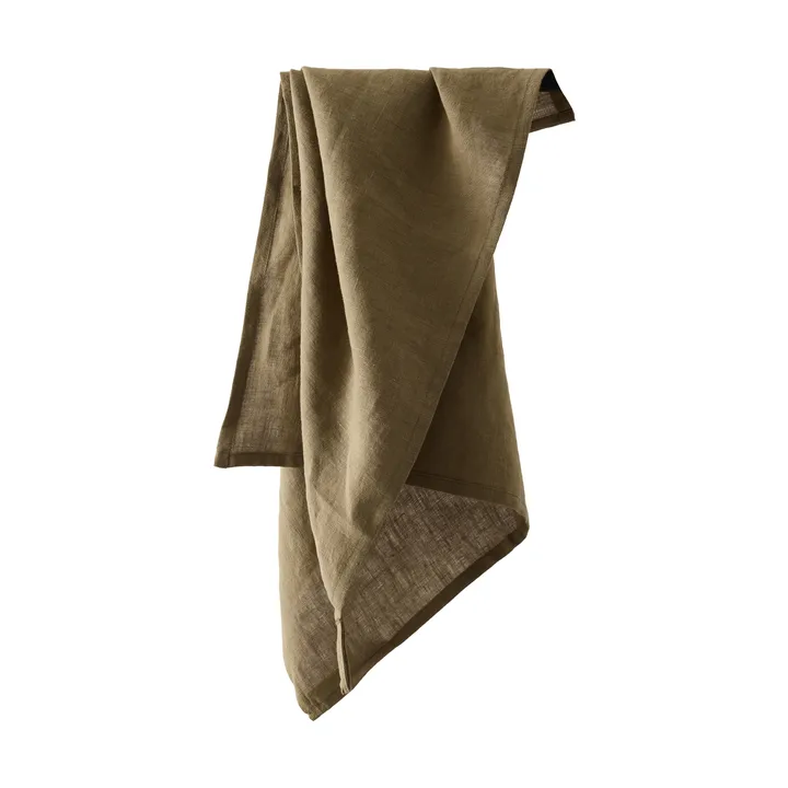 Strofinaccio Tell Me More lino 50x70 cm - Verde oliva scuro - Tell Me More