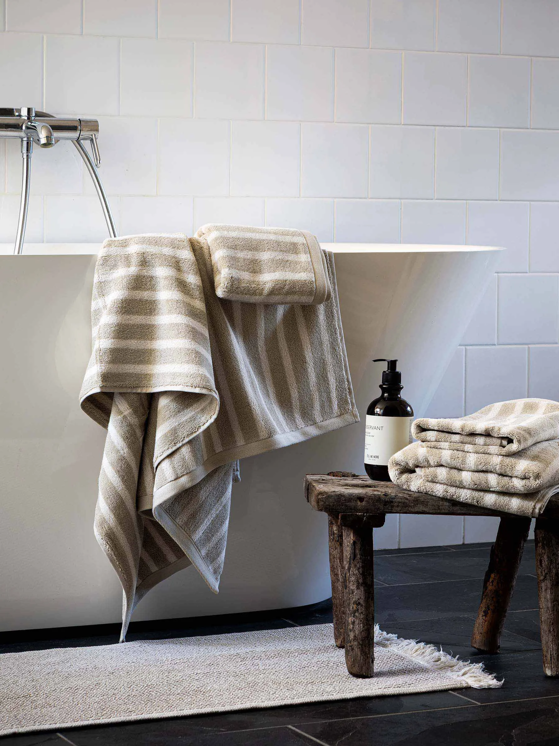 Tappetino da bagno Ellie, Lino, 50x70 cm Tell Me More
