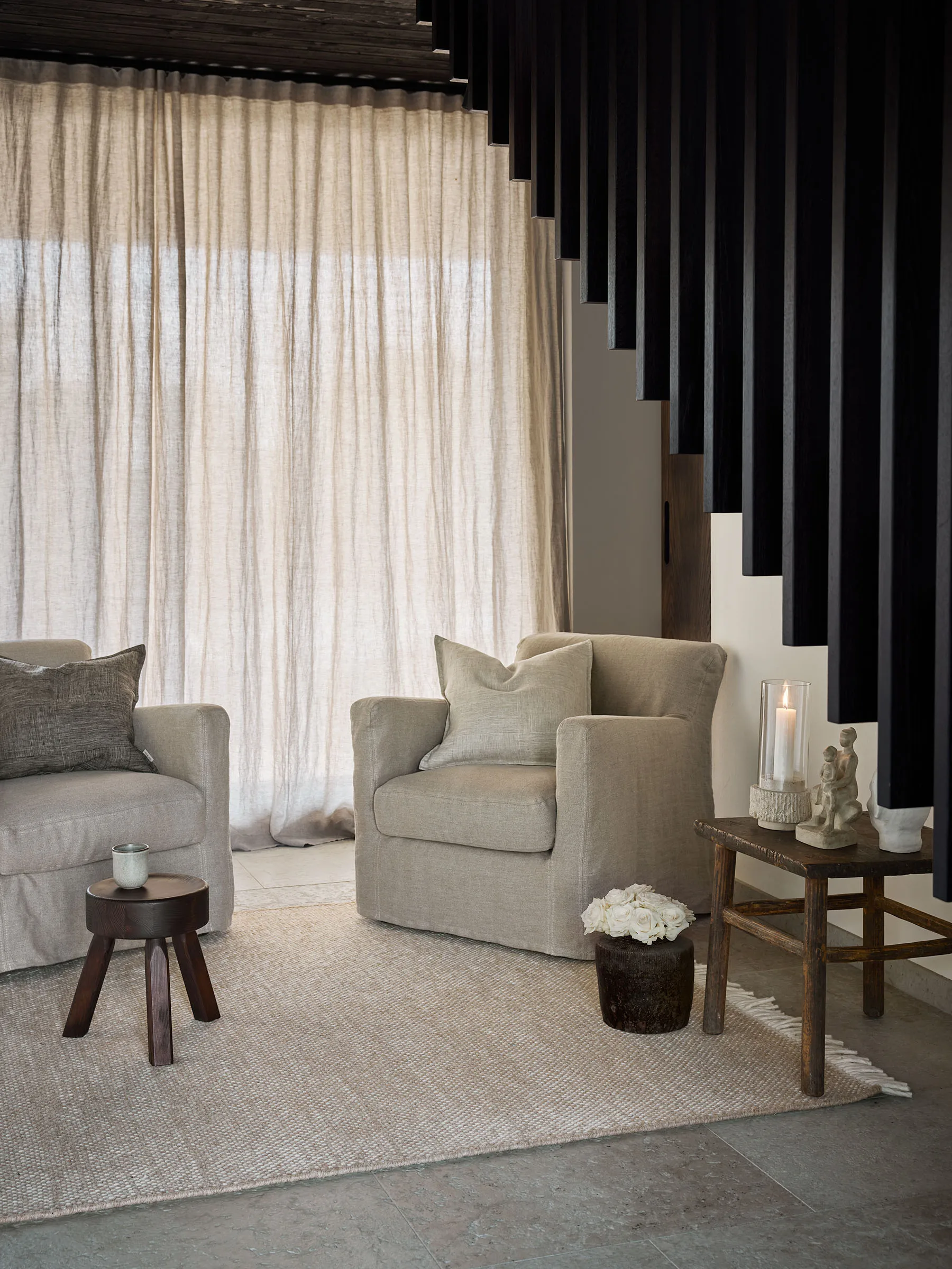 Tappeto in lana Nelson, Beige-Offwhite, 170x240 cm Tell Me More