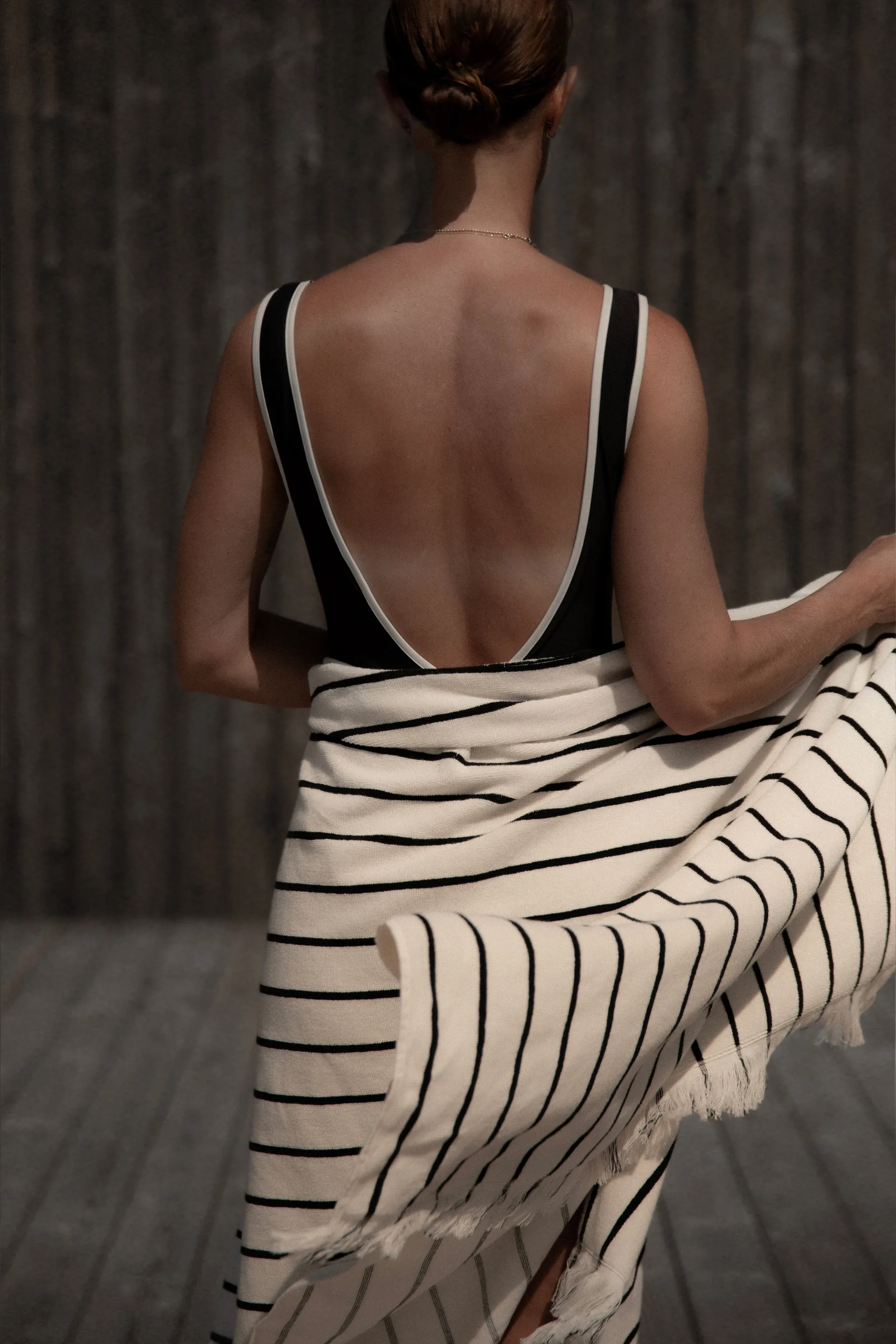 Telo da bagno Juno 100x180 cm, Nero Tell Me More