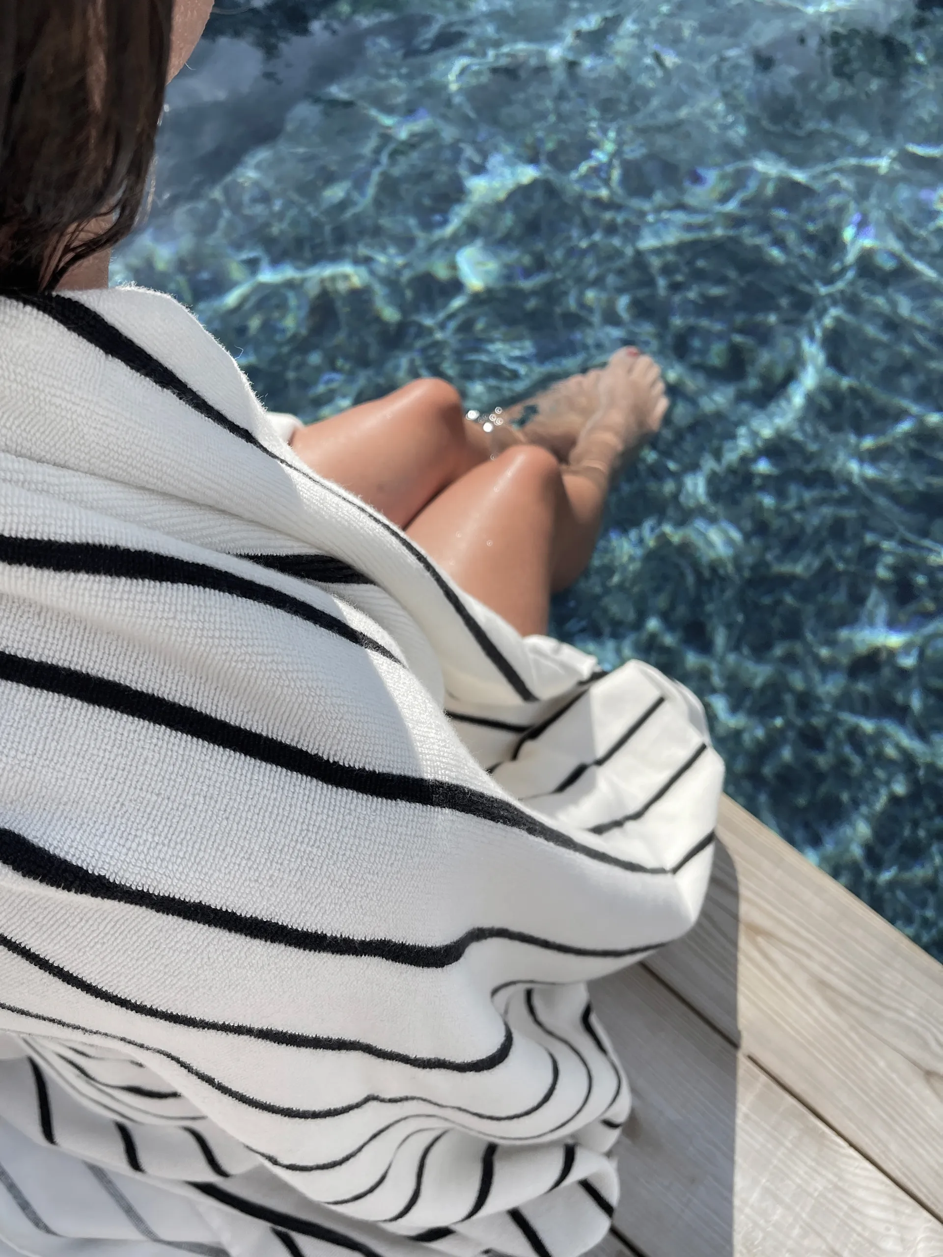 Telo da bagno Juno 100x180 cm, Nero Tell Me More