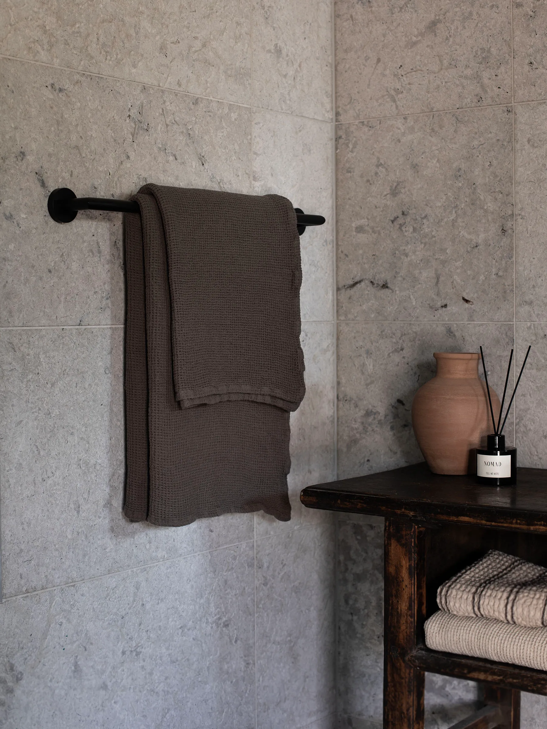 Telo da bagno Nella 100x150 cm, Taupe Tell Me More