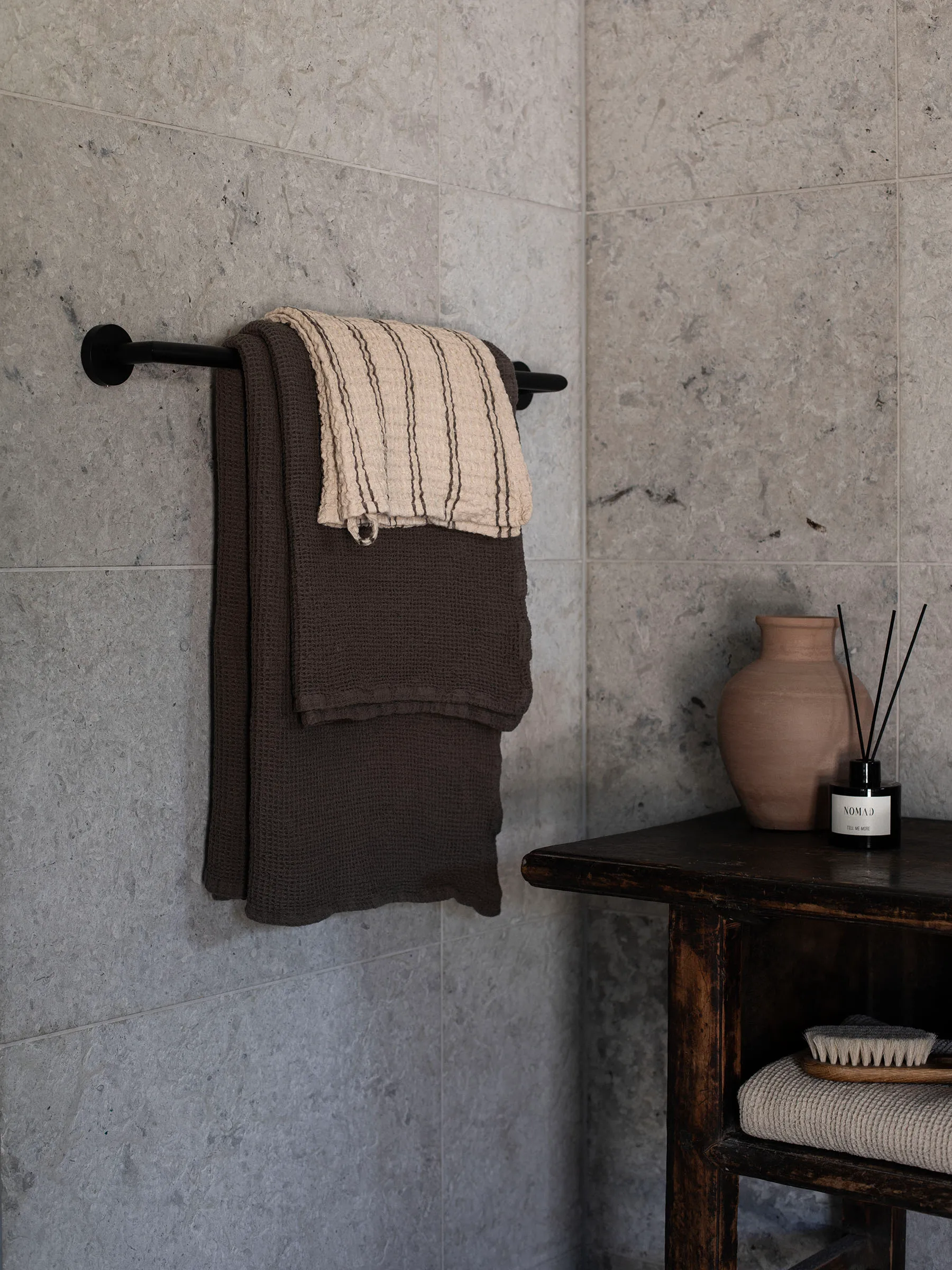 Telo da bagno Nella 100x150 cm, Taupe Tell Me More
