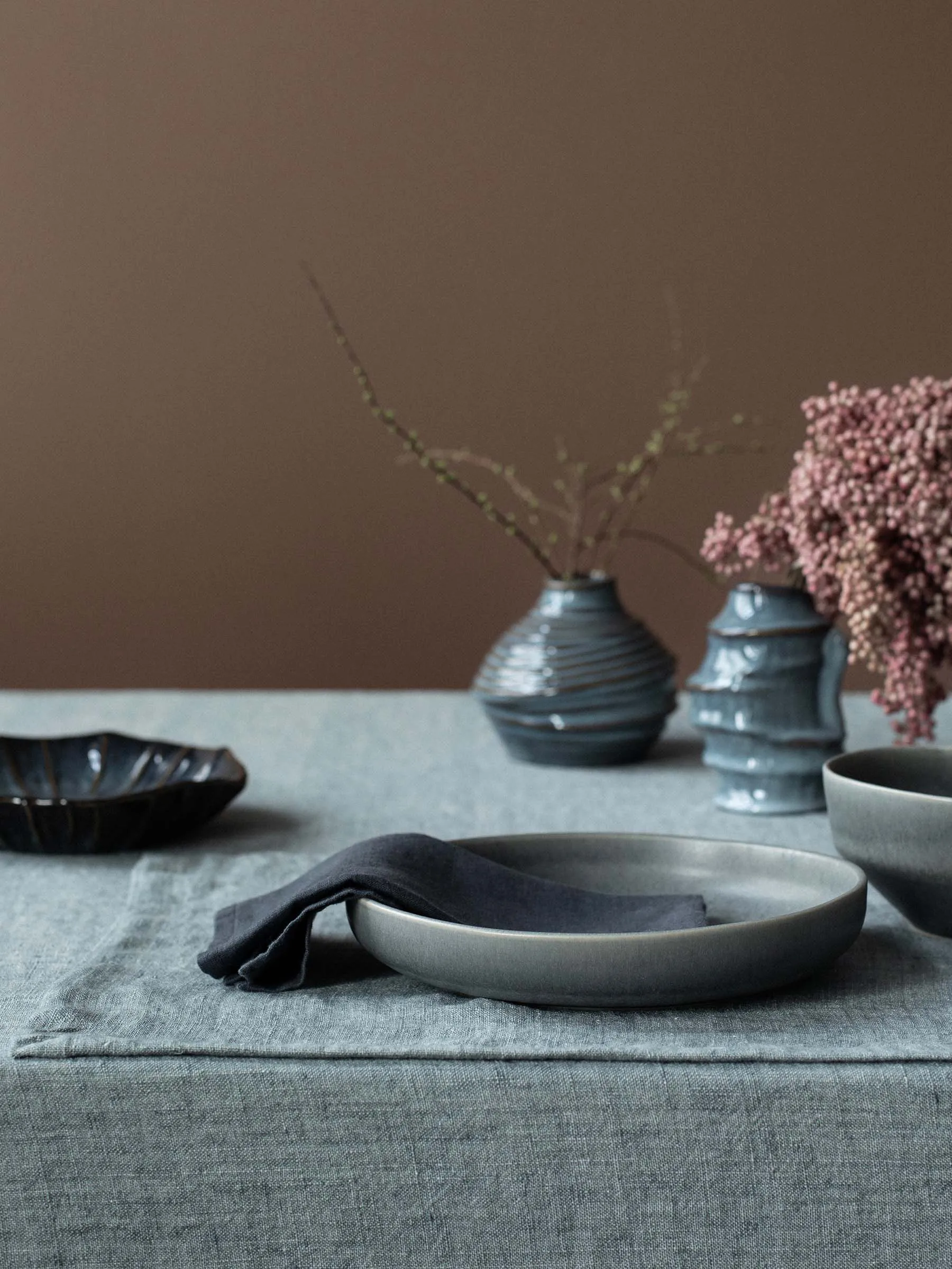 Tovaglia in lino Marion 145x270 cm, Ocean Tell Me More