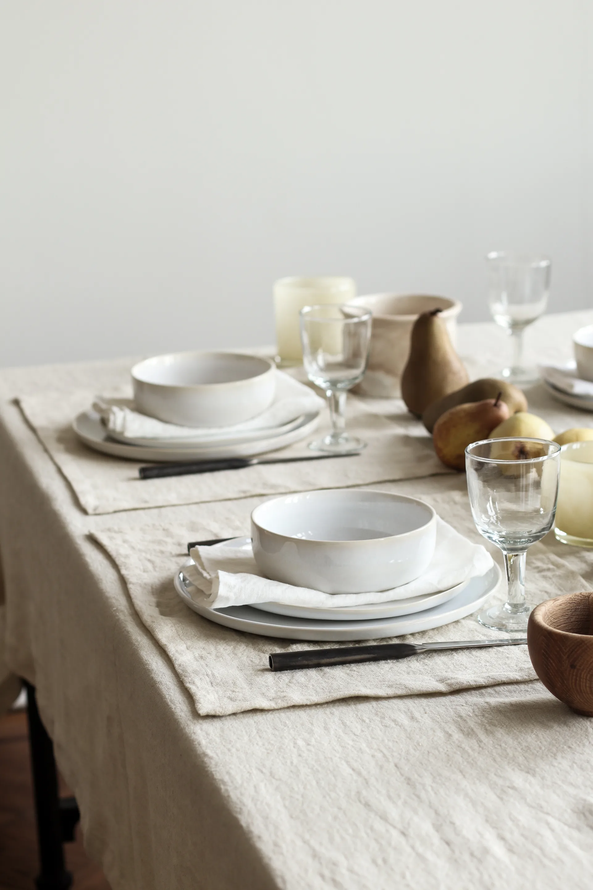 Tovaglia in lino Marion 175x175 cm, Frumento Tell Me More