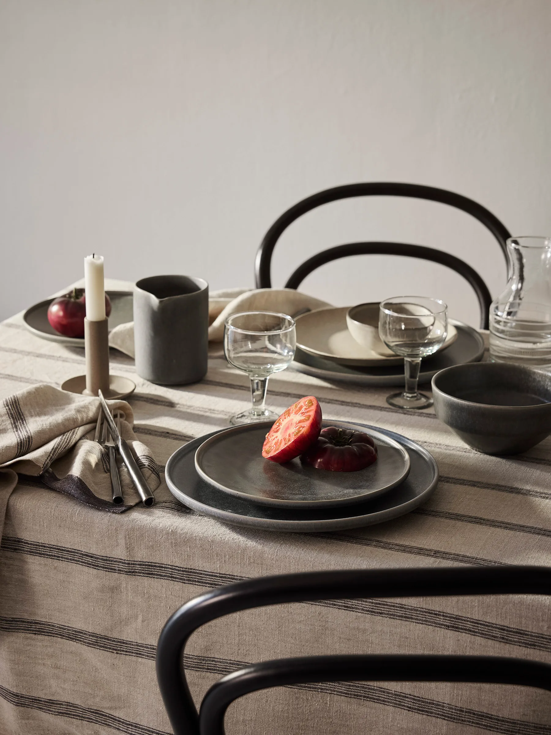 Tovaglia Thea 145x330 cm, Denim stripe Tell Me More