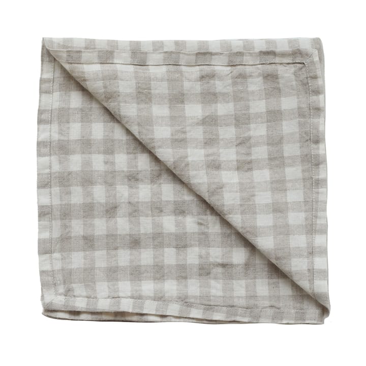 Tovaglietta a quadri Gingham 45x45 cm - Naturale - Tell Me More