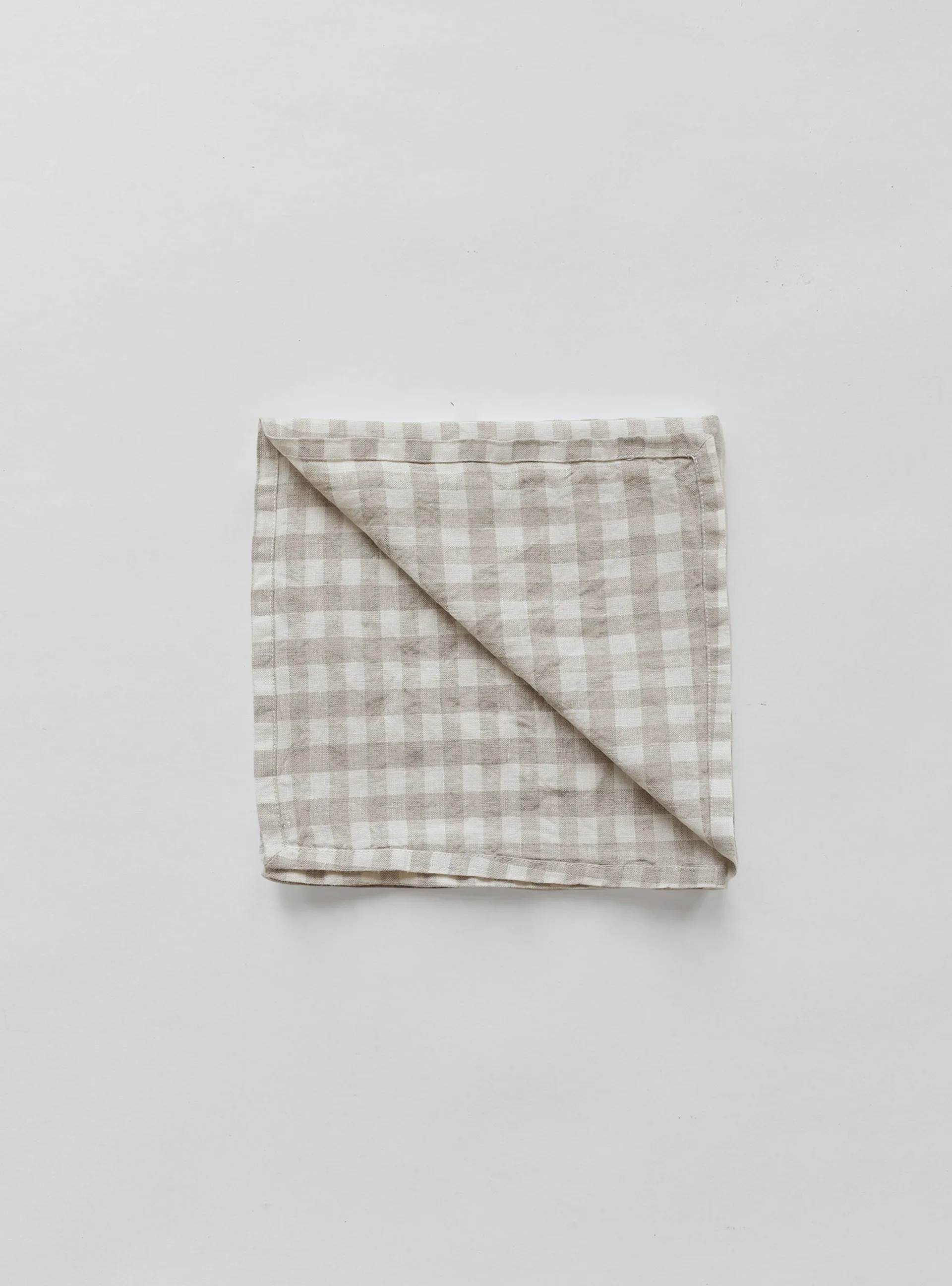 Tovaglietta a quadri Gingham 45x45 cm, Naturale Tell Me More