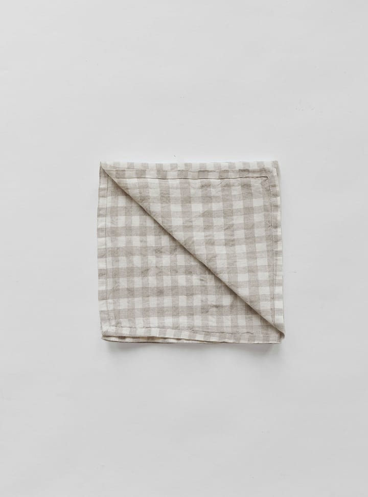 Tovaglietta a quadri Gingham 45x45 cm - Naturale - Tell Me More