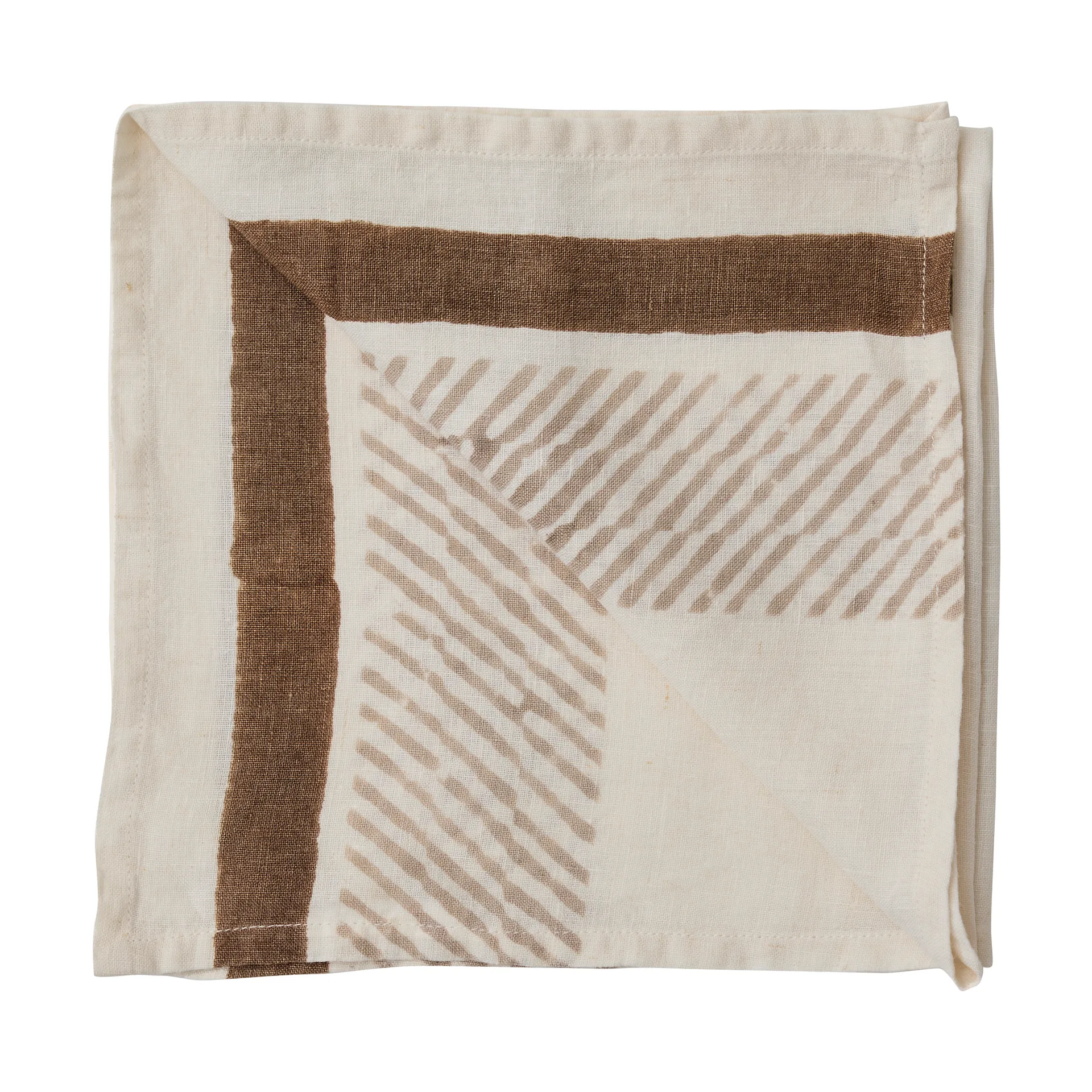 Tovagliolo Ella 50x50 cm, Marrone Tell Me More