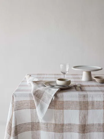 Tovagliolo in tessuto Odette - Marrone, 45x45 cm - Tell Me More