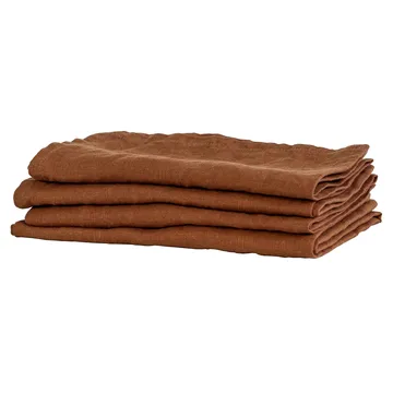 Tovagliolo Washed linen 45x45 cm - amber (marrone) - Tell Me More