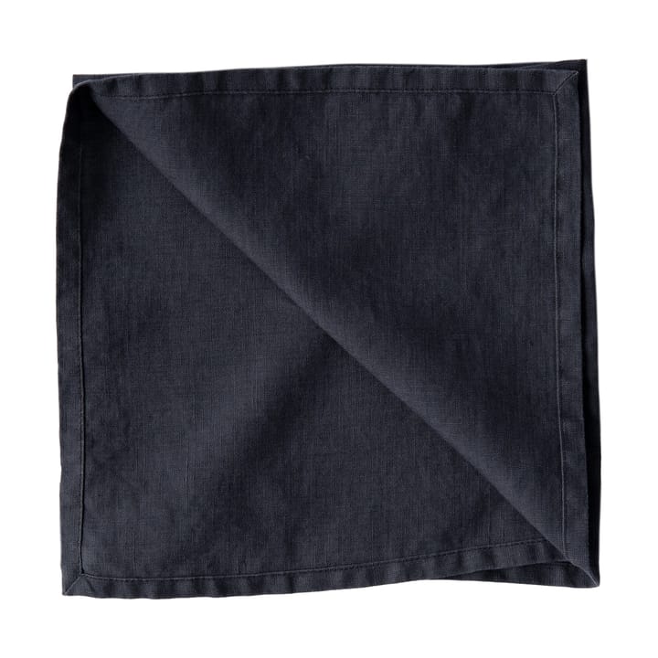 Tovagliolo Washed linen 45x45 cm - Blu notte - Tell Me More