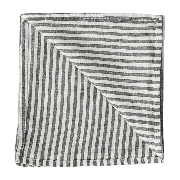 Tovagliolo Washed linen 45x45 cm - Grigio-bianco - Tell Me More