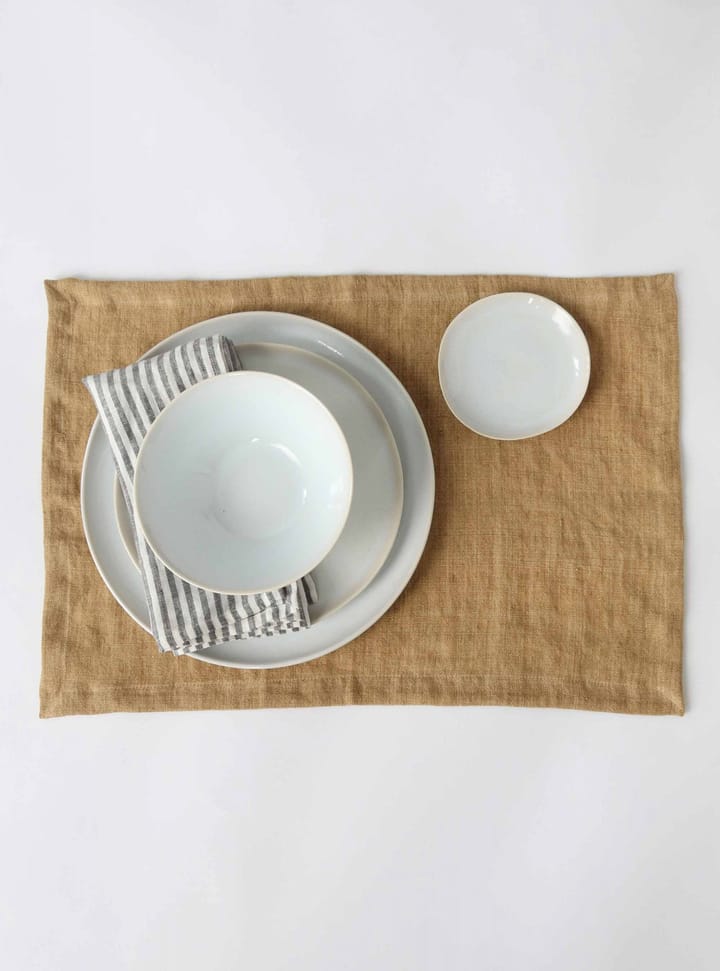 Tovagliolo Washed linen 45x45 cm, Grigio-bianco Tell Me More