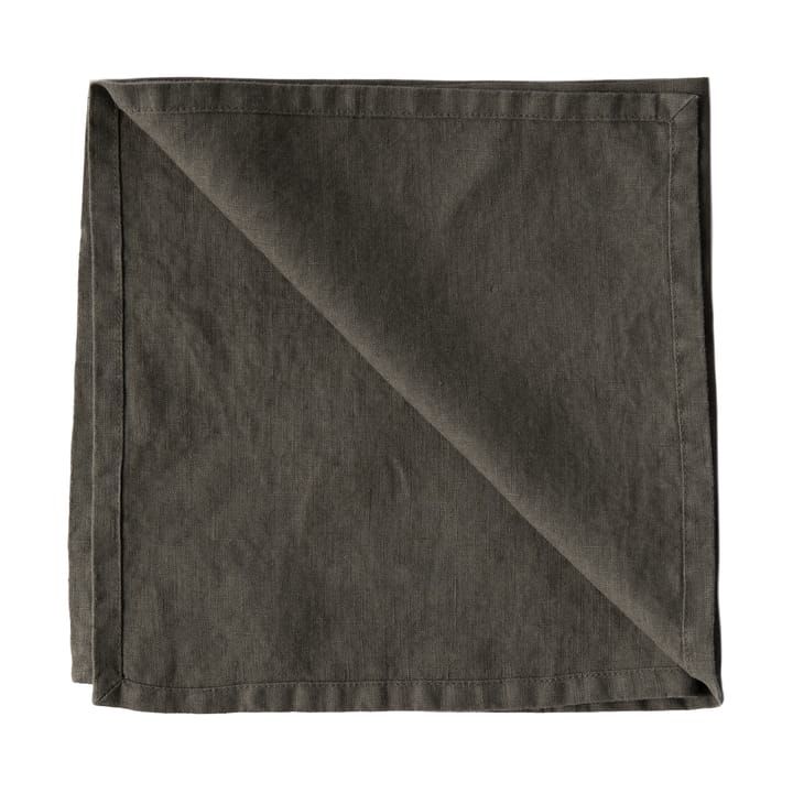 Tovagliolo Washed linen 45x45 cm - Grigio talpa - Tell Me More