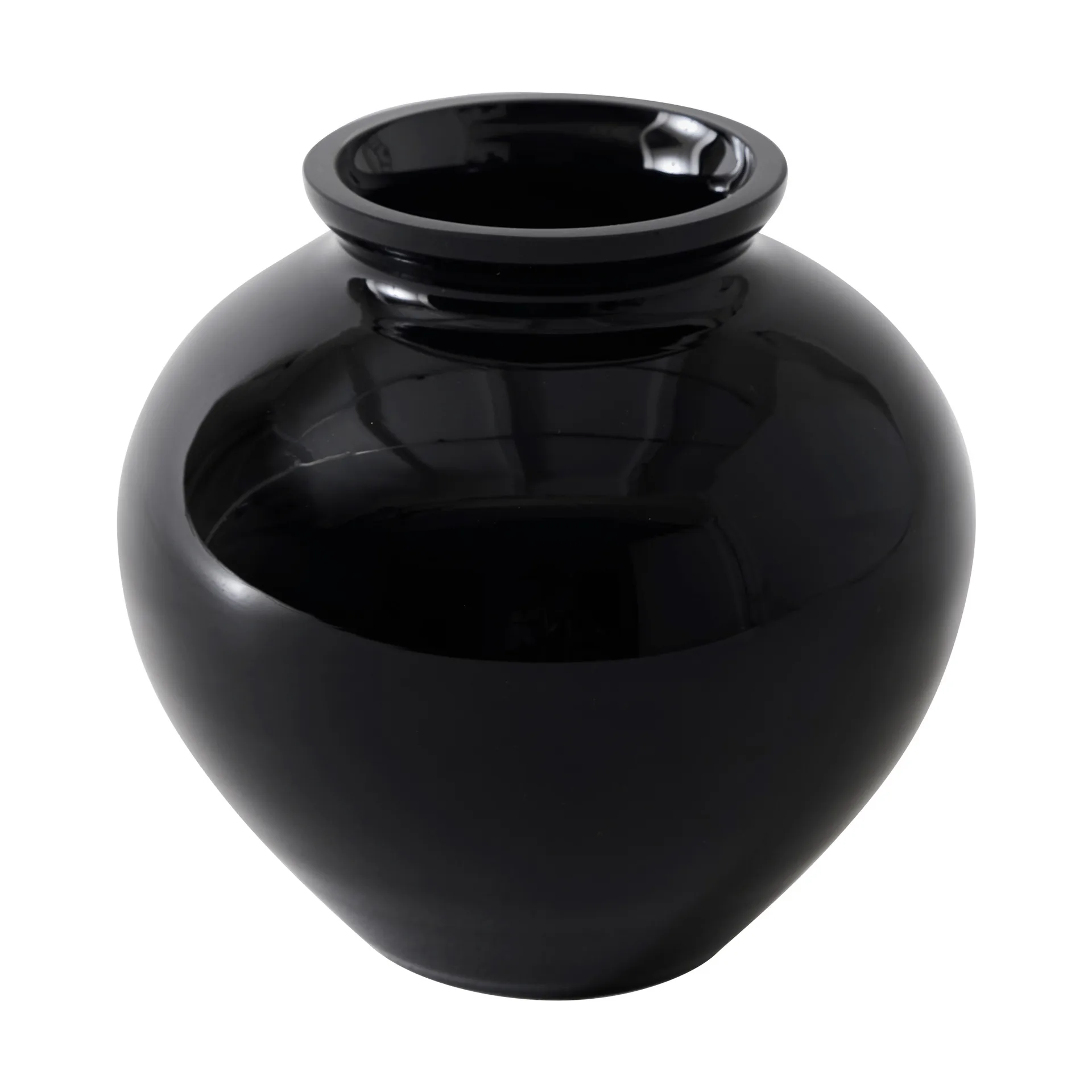 Vaso Velino, Nero, Ø12,5x11,5 cm Tell Me More