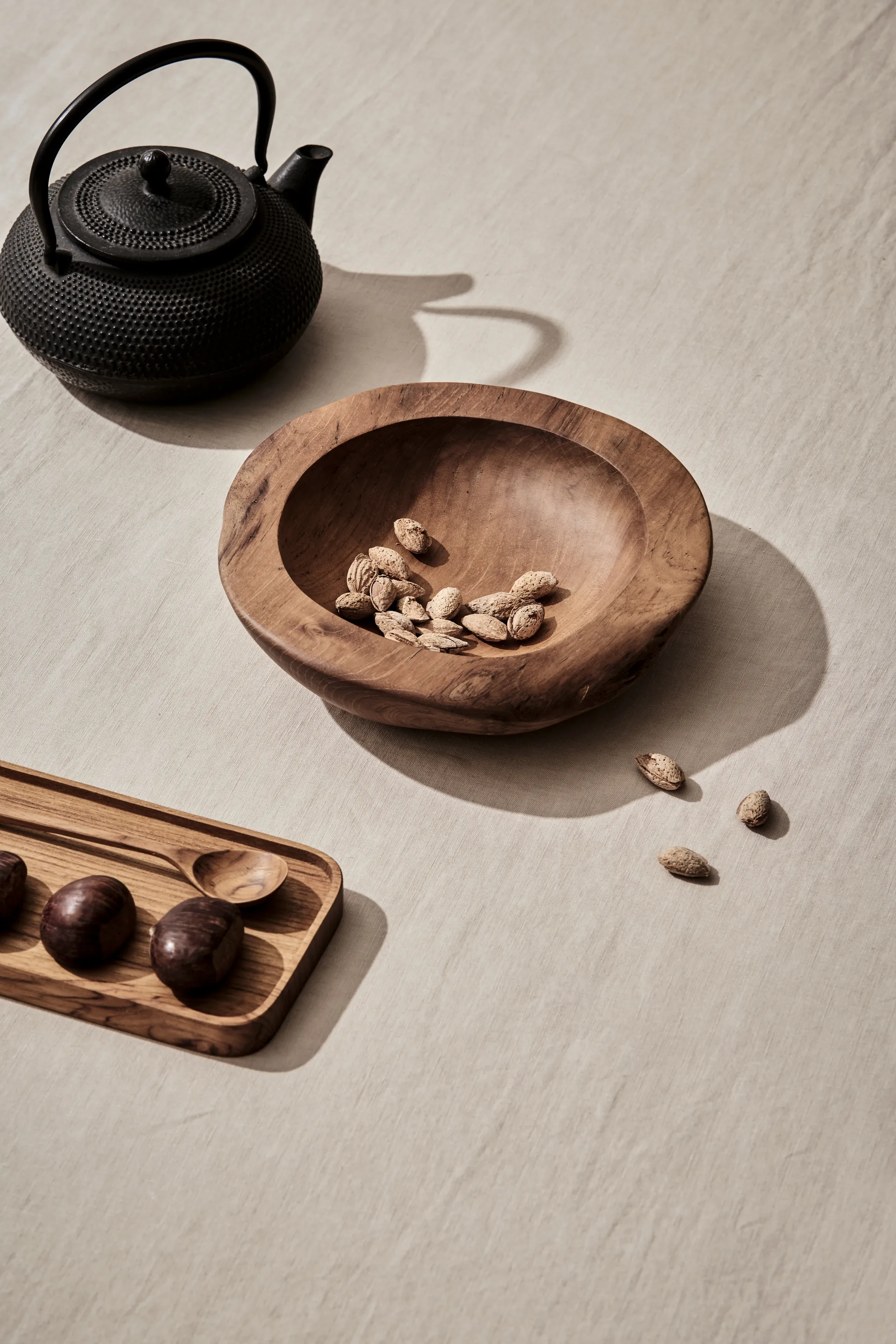 Vassoio da portata in teak 12,5x27,5 cm, Marrone Tell Me More