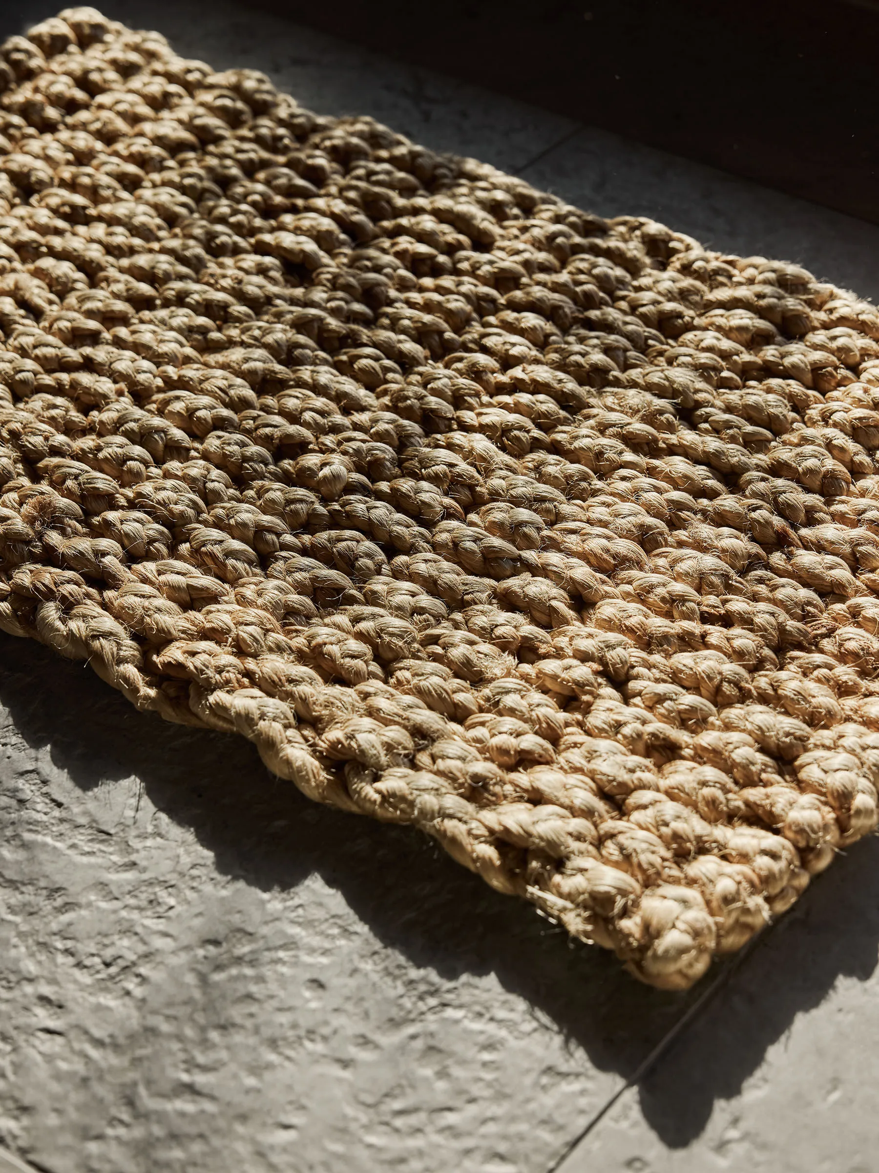 Zerbino in juta intrecciata Braided Tell Me More 45x75 cm, Natural Tell Me More