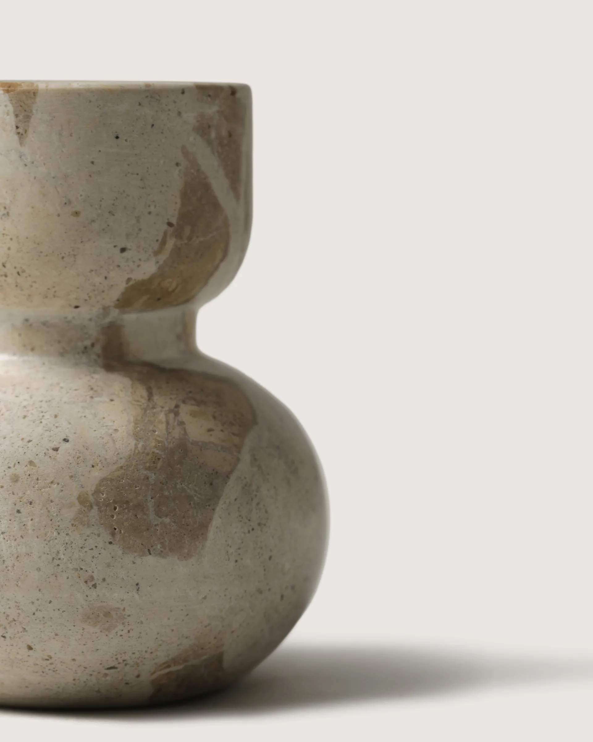 Candeliere Asker 10 cm, Beige Tinted