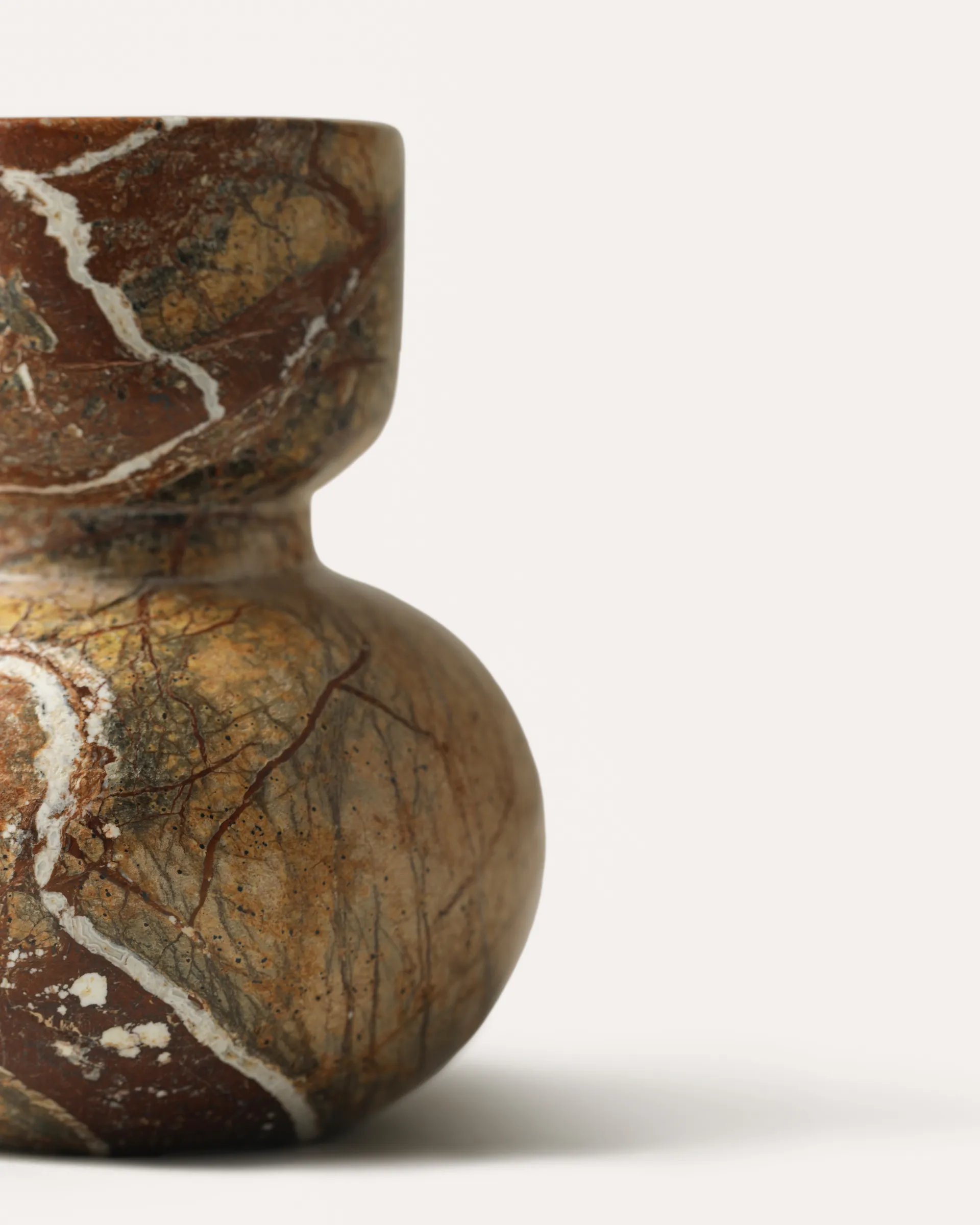 Candeliere Asker 10 cm, Red Tinted