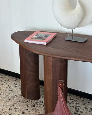 Consolle Lowe - Noce dark brown - Tinted