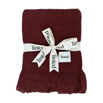 Fingal plaid in lana - Solid wine red, 130x170 cm - Tinted