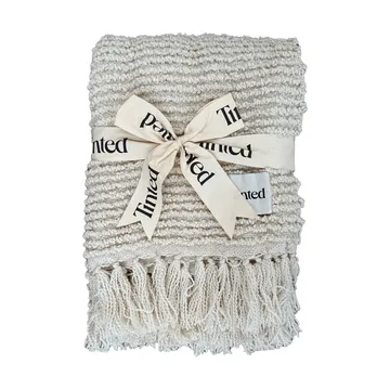 Janzen plaid bouclé - Solid off white-natural, 130x170 cm - Tinted