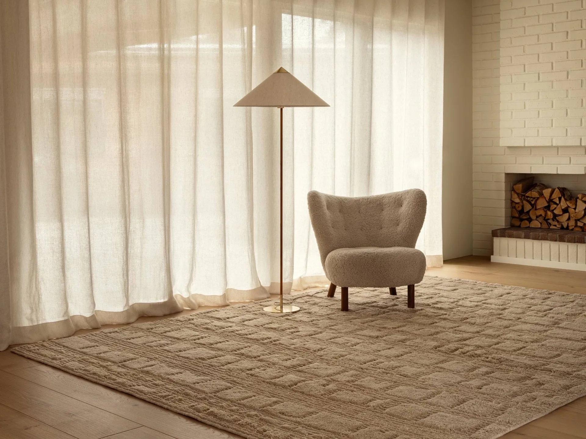 Lydahl tappeto in lana, beige, 250x350 cm Tinted