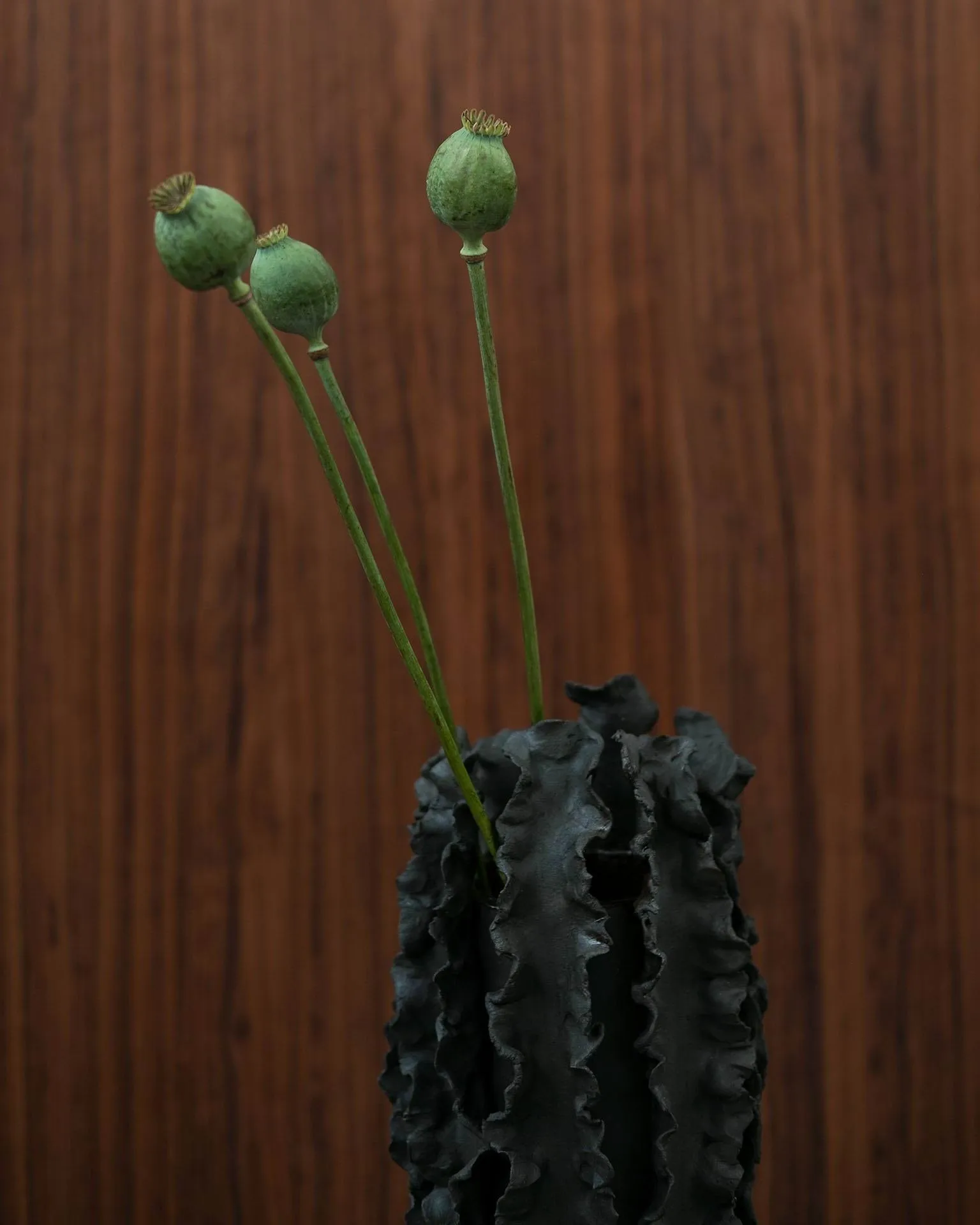 Melera vaso, Black, 33x16 cm Tinted