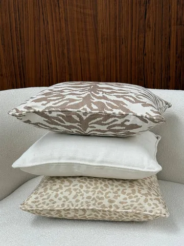 Norell cuscino decorativo - Tiger beige-off white, 50x50 cm - Tinted