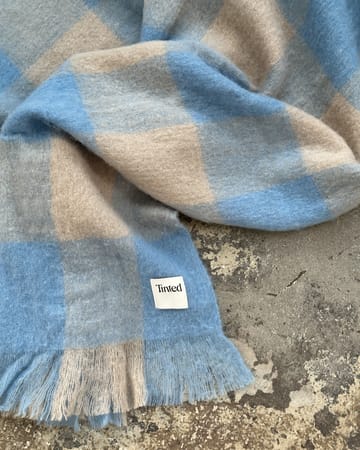 Plaid in lana Ahlblom 130x170 cm - Beige-blue - Tinted
