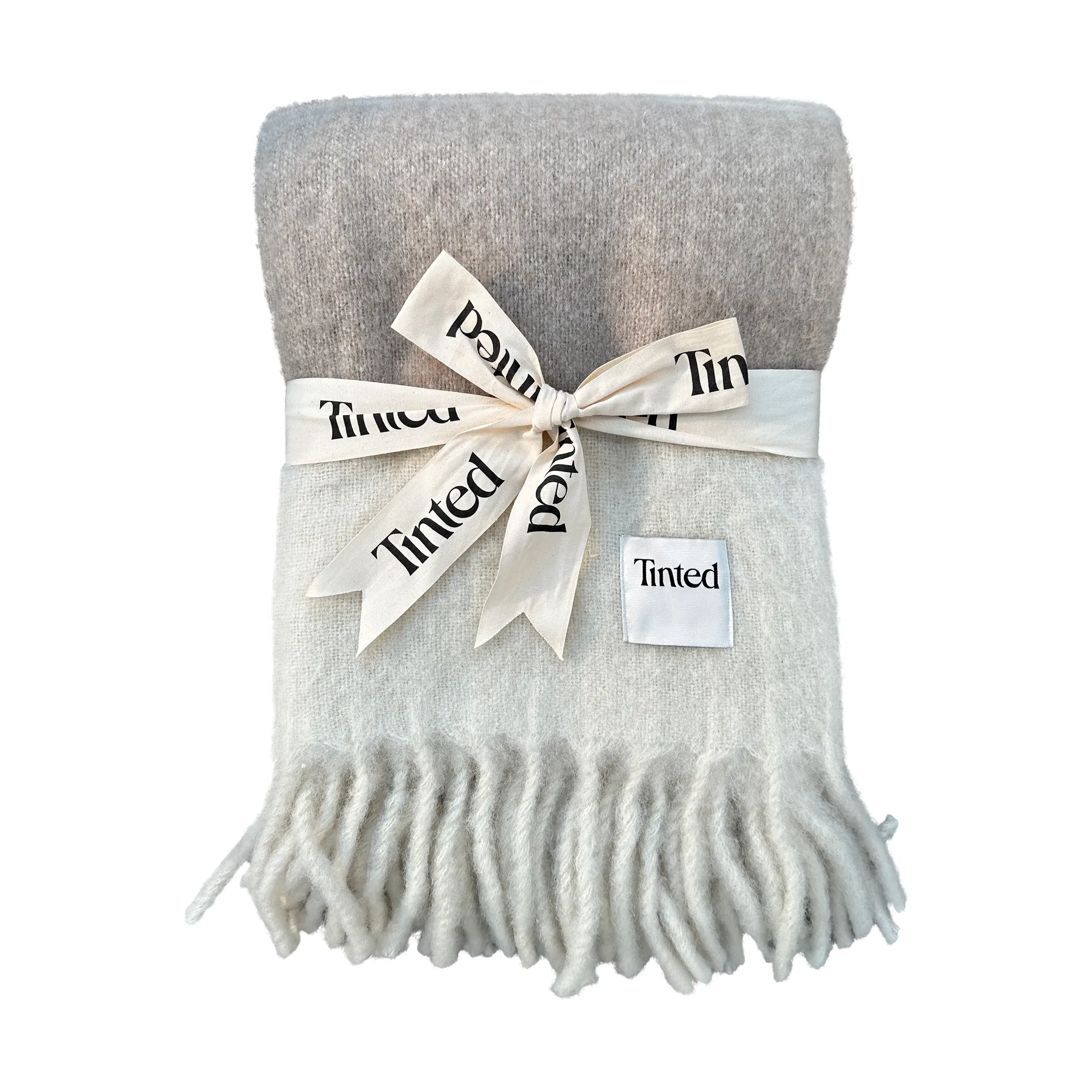 Plaid in lana Hemple 130x170 cm, Beige-offwhite Tinted